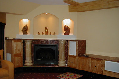 Inspiration for a timeless family room remodel in Newark