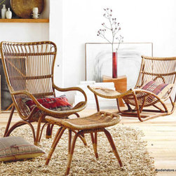 Roost Lars Rattan Collection - SKU: F375 - Indoor Chaise Lounge Chairs