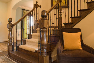Staircase - traditional staircase idea in Houston