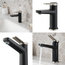 KRAUS Indy Bathroom Faucet in Spot Free Stainless Steel/Matte Black