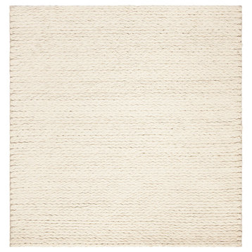 Safavieh Couture Natura Collection NAT802 Rug, Ivory, 6'x6' Square