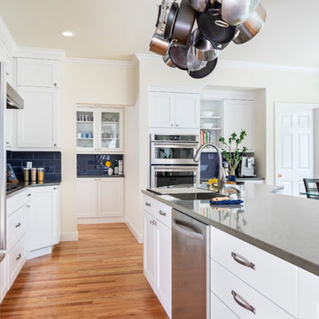 L-Shaped Kitchen Remodel Keeps Layout, Swaps Old for New