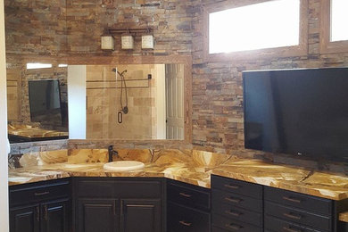 Bathroom - mediterranean bathroom idea in Sacramento