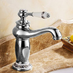 New European Style Mixer Bathroom Sink Faucet Chrome T1120SC - Bathroom Sink Faucets