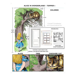 Alice in Wonderland Topper Casart wallcovering colorways - Wall Decor