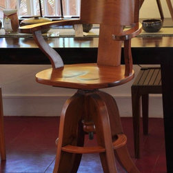Hampi Swivel Bar Chair - Kitchen And Dining Furniture