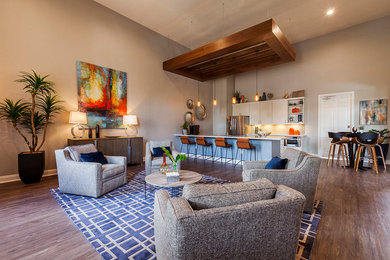 Living room - transitional living room idea in Austin
