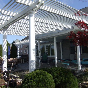 Backyard Oasis "3 Pergolas and a covered Porch"