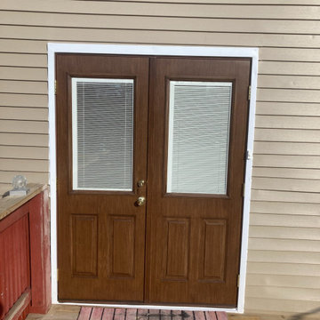 Steel Patio Door With Built In Blinds