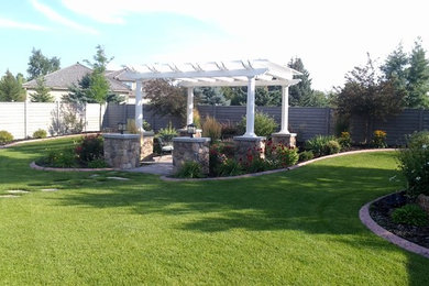This is an example of a small modern landscaping in Other.