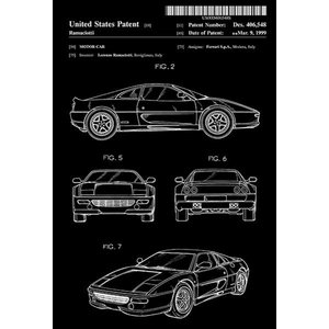 2011 Patent Art Poster Automobile M Porsche 911 Kulla
