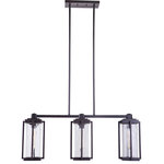 Craftmade - Craftmade Pyrmont 3 Light Outdoor Island, Oiled Bronze Gilded - Bold and sturdy with a masculine edge, The Pyrmont Collection combines classic good looks with modern sophistication and superior UV protection to protect against fading.