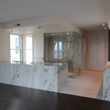Thunder White Granite Bathroom