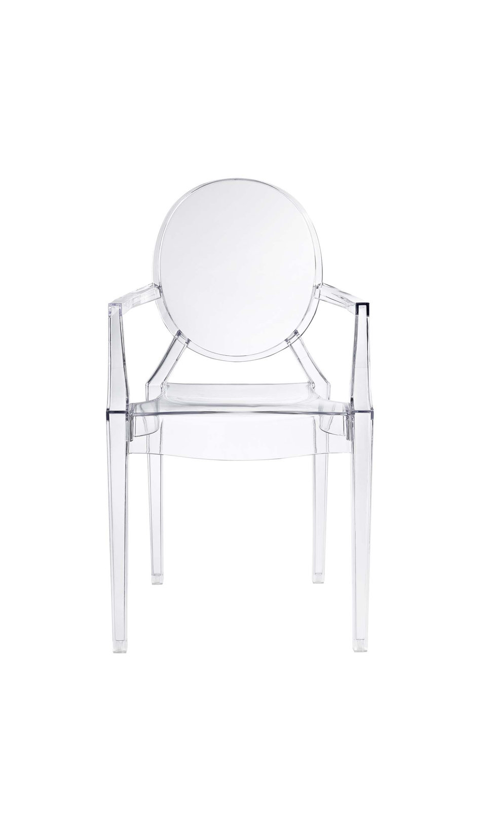 Casper Dining Armchair, Clear