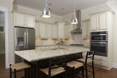 Arts and crafts kitchen photo in Charleston