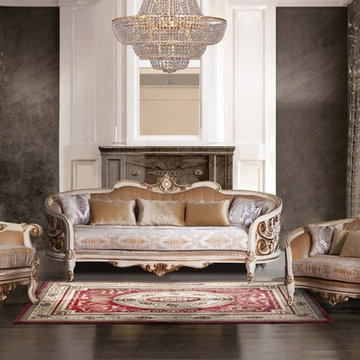 Bellagio Luxury Sofa Set ( 100% Mahogany Wood Solid - Hand carved )