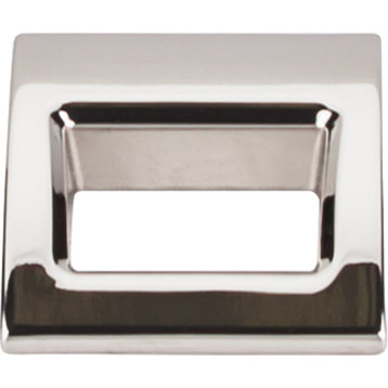 Top Knobs  -  Tango Finger Pull Small 1 1/8" - Polished Nickel