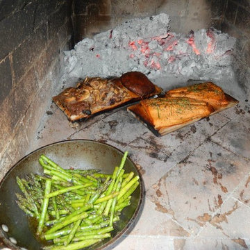 The Brown Family Wood Fired Brick Pizza Oven in California
