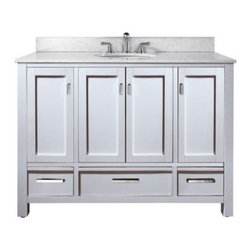 Avanity MODERO Vanity 48" MODERO-V48-WT - Bath Products