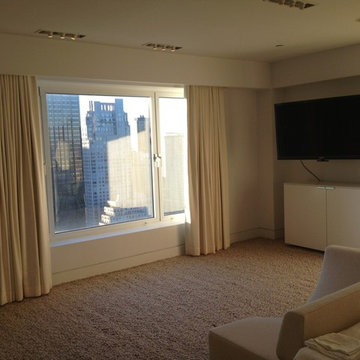 Motorized Ripple Fold Drapes at S. Central Park NYC