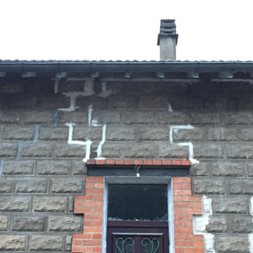 Ravalement de façade d'une maison en banlieue parisienne