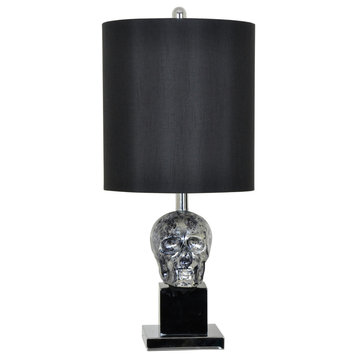 Black Skull Table Lamp