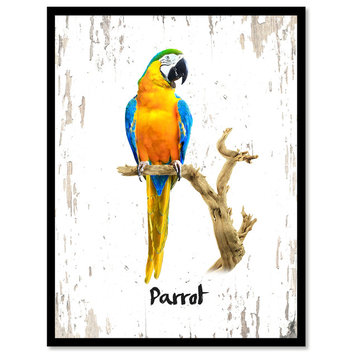 Parrot Bird Canvas Print, 7"x9"
