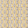 Citron Gray Gold Jacquard Pattern Lattice Fretwork Contemporar Upholstery Fabric