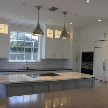 Custom Kitchen Cabinetry and Built-In China Cabinet