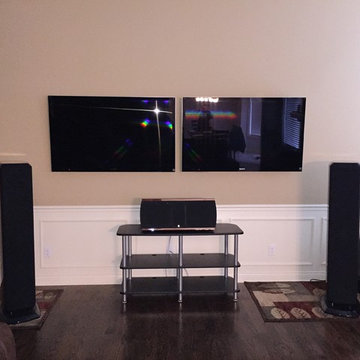 Duel TVs, awesome sound system