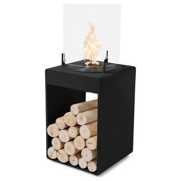 EcoSmart Pop 3T Fireplace Smokeless, Black, Ethanol Burner, Black