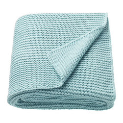 INGABRITTA Plaid, bleu clair - Throws