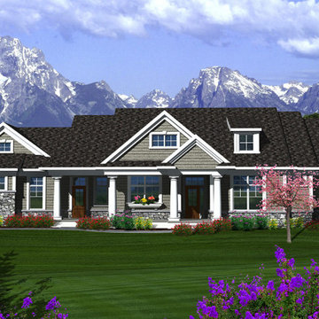 Craftsman Ranch Plan #43813