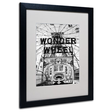 "Coney Island Wonder Wheel" Canvas Art by Yale Gurney, Black, White, 16"x20"