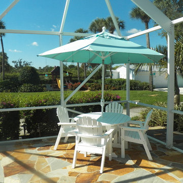 OUTDOOR FURNITURE TEAK AND POLYMER