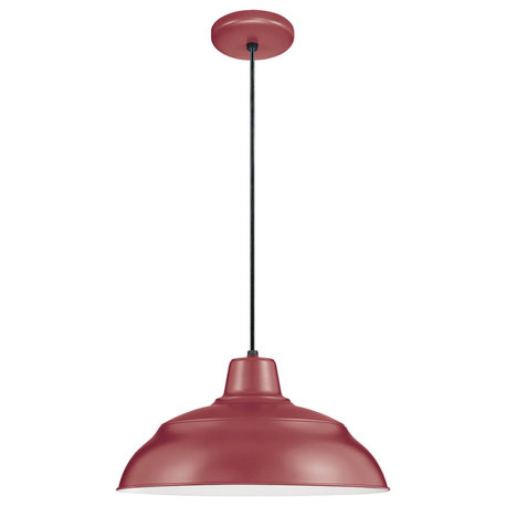 Millennium RWHC14-SR One Light Pendant, Satin Red Finish