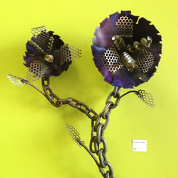 Saw Blade Flower - "Purple Violent" - Artwork
