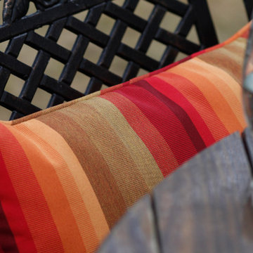 Custom Sunset-Inspired Outdoor Lumbar Pillow