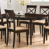 Coaster Gabriel Oval Butterfly Leaf Wood Dining Table in Cappuccino