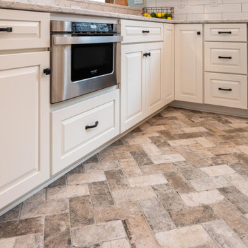 Traditional Kitchen Floor Plan Change & Remodel