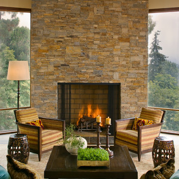 Rustic Brentwood Hillside Modern
