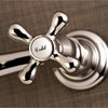 Kingston Brass 8" Center Wall Mount Bathroom Faucet, Polished Nickel