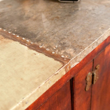 Salvaged Apothecary Cabinet Transformed into a Modern Sideboard