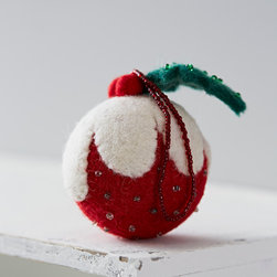 felt christmas pudding decoration - Christmas Ornaments
