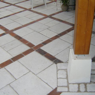 Terrasse réalisée avec les produits Jonchère