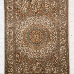 Oriental Kashmir Silk Carpet - Area Rugs