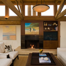 TV fireplace design