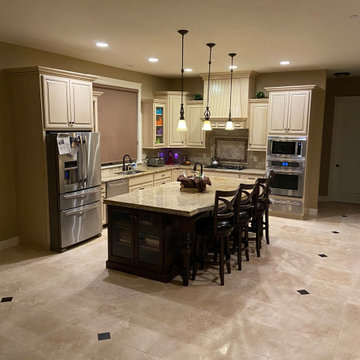 Camas WA Water Damage Travertine Tile Replacement