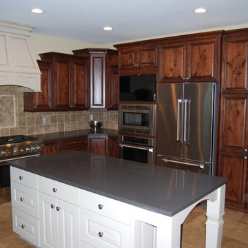 Dark Cabinets White Island, White Vanity