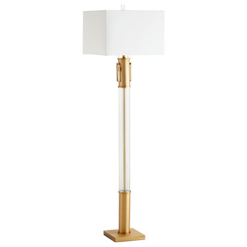 Cyan 10546 One Light Table Lamp Aged Brass